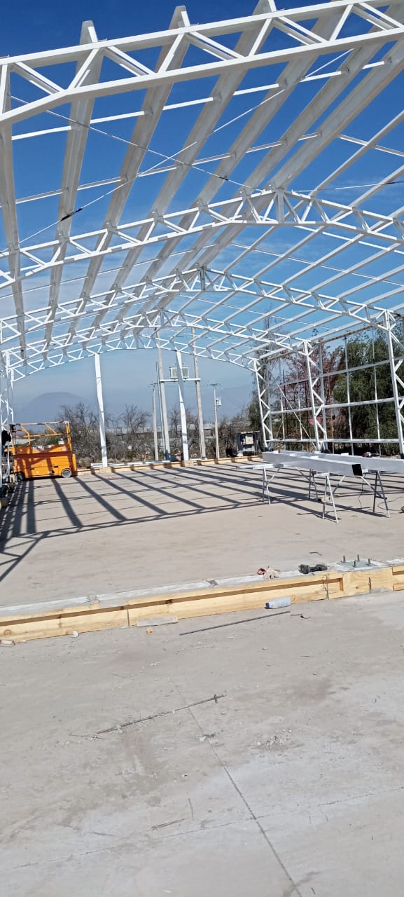 Galpón avance de obra