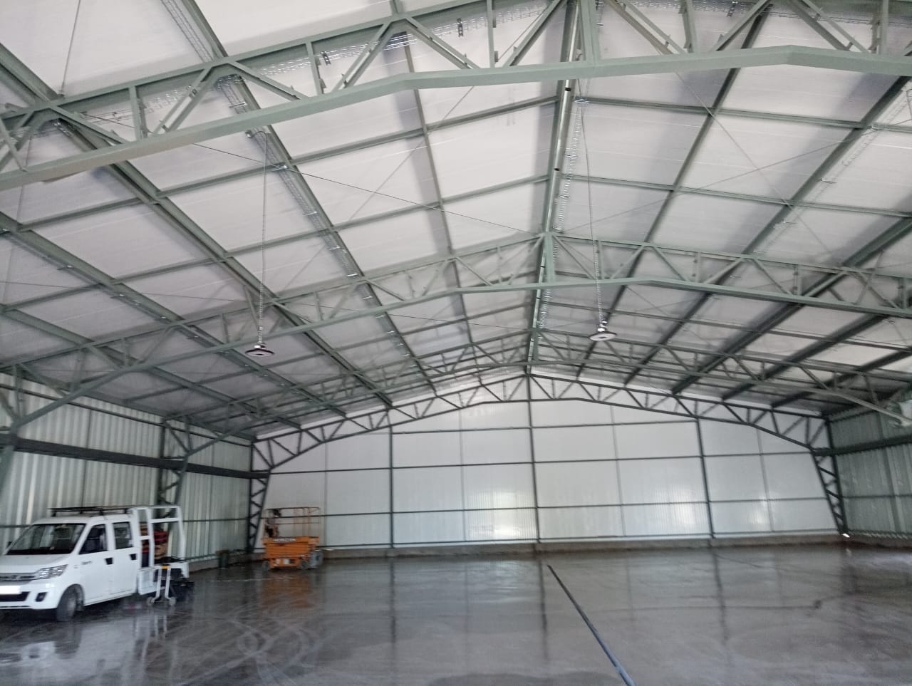 Galpón interior terminado