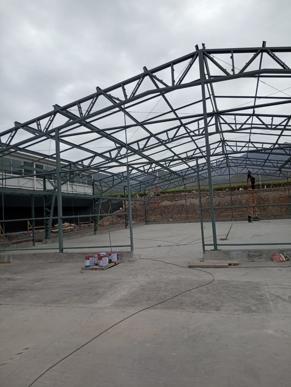 Galpón vista lateral